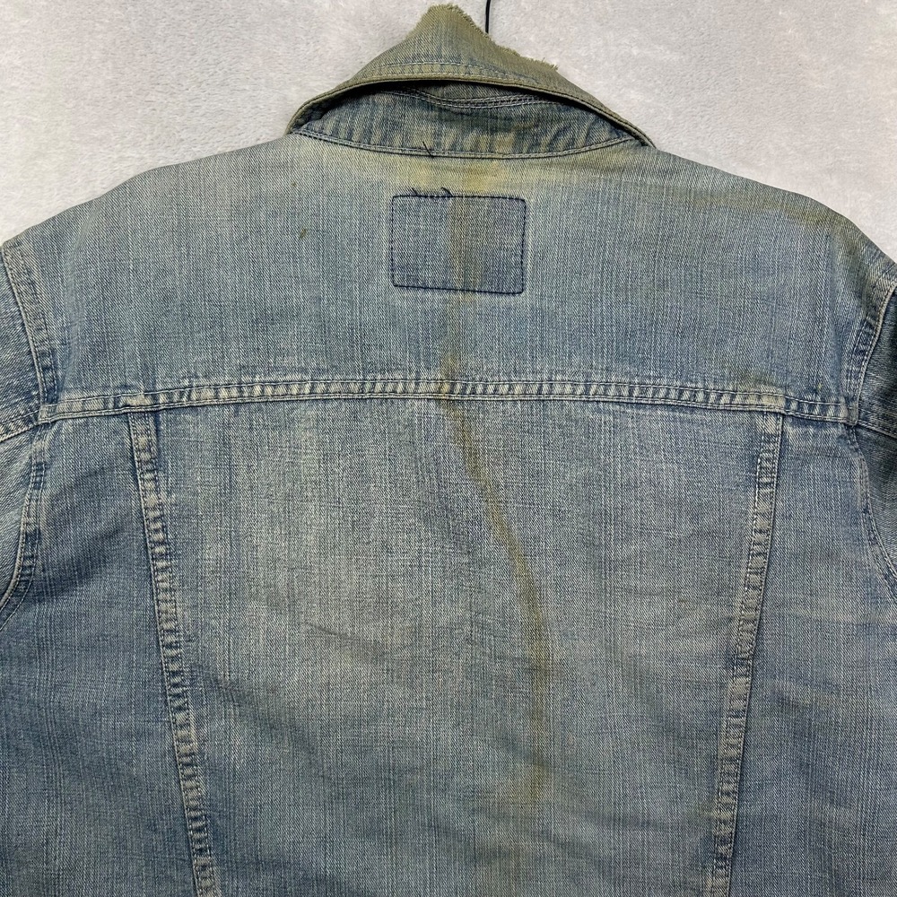 Vintage SCD Jeans Trucker Jacket Men's Blue‎ Denim Button Front Classic - Large - Picture 7 of 14